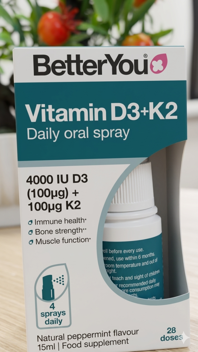 BetterYou Vitamin D3+K2 Daily Oral Spray