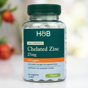 (H&B) High Strength Chelated Zinc 25mg + Copper
